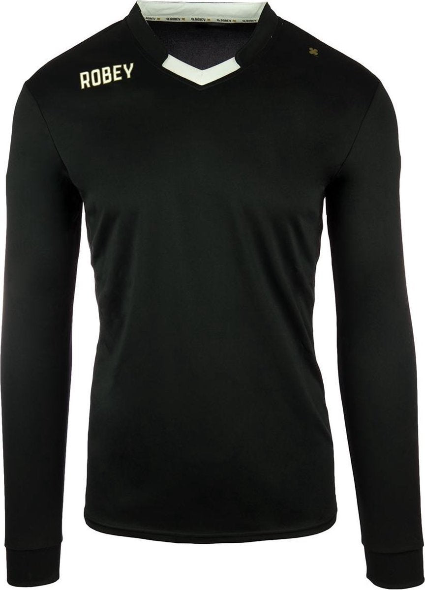 Robey Hattrick LS - Voetbalshirt - Kinderen - Zwart - Maat 164