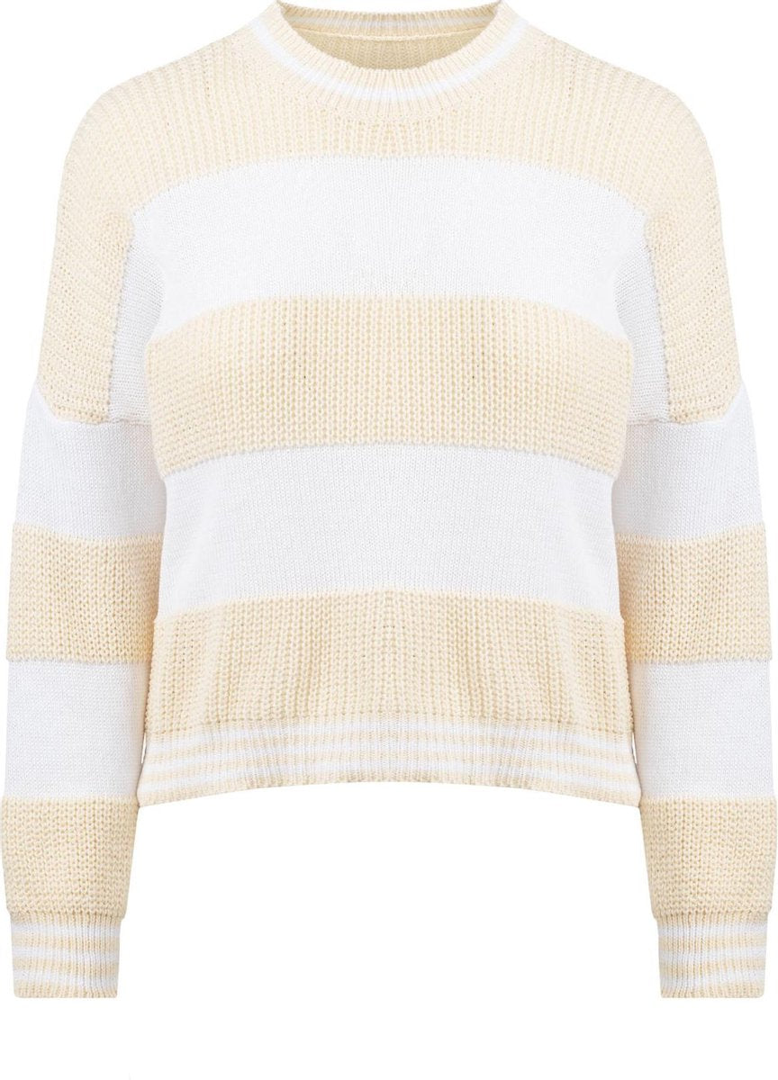 Striped sweater yellow