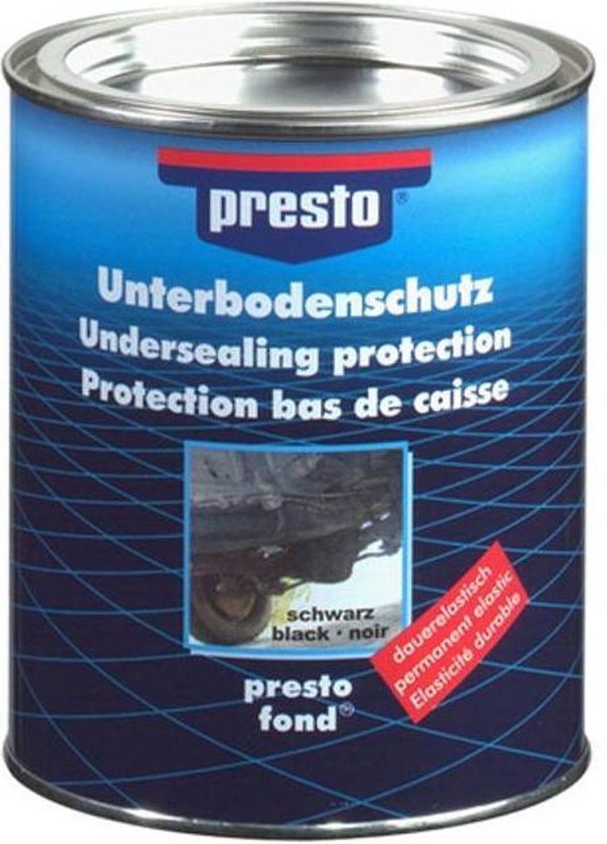 Bitumencoating - Zwart - Blik 1.3 Kg - Bodembescherming Auto - Bodemcoating