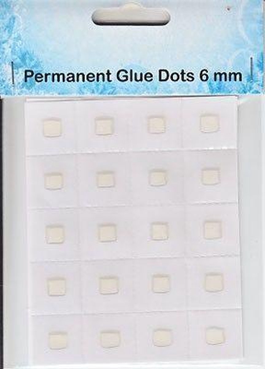 Nellie Snellen 11.03.11.017 permanent glue dots 6mm - 20 stuks