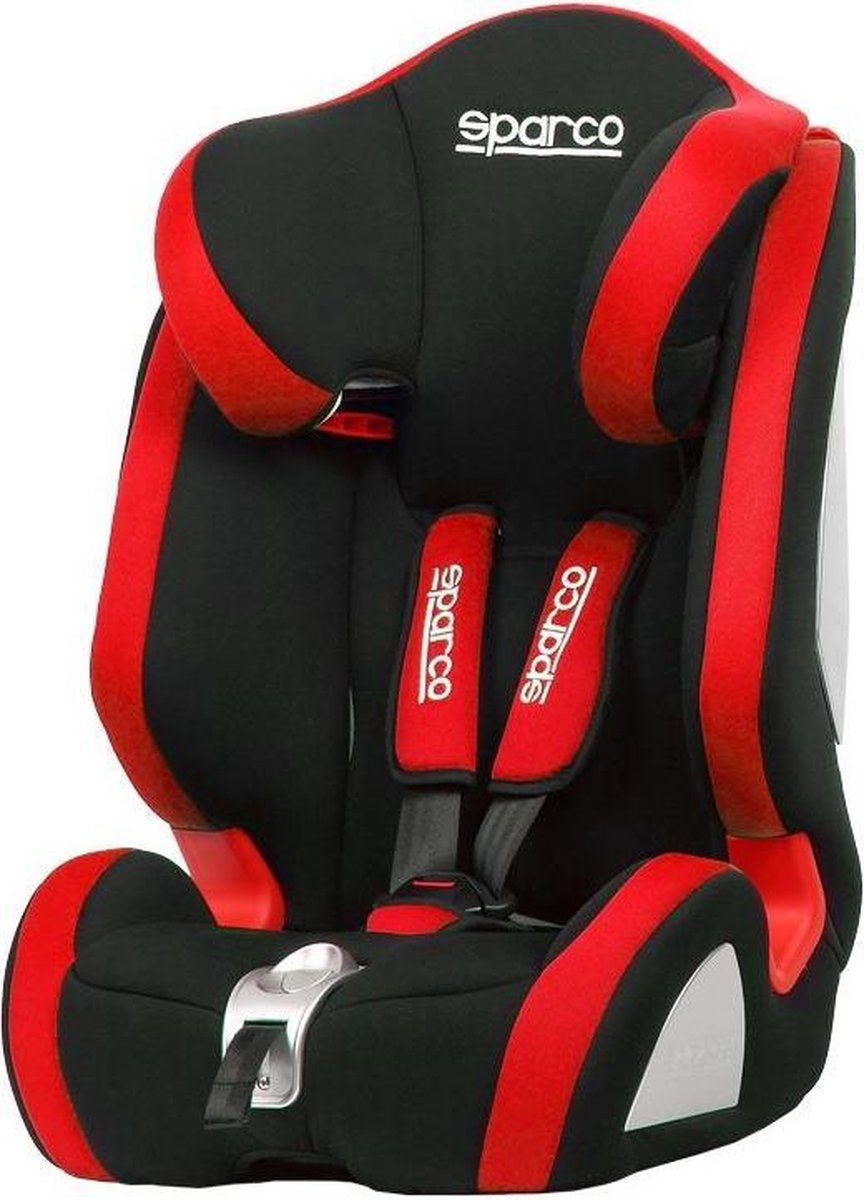 Sparco - kinderstoel - Groep 1 2/3 9 tot 36 kg - zwart/rood