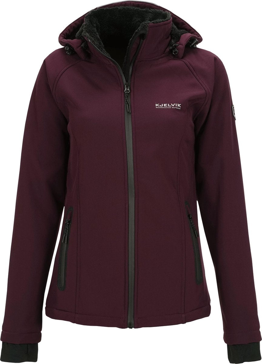Kjelvik Dyni gevoerde softshell - Softshell jas dames - paars