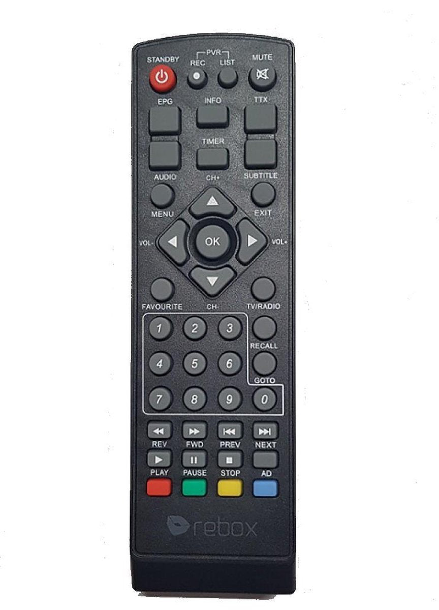 Rebox afstandsbediening RE-2400DVBT2 Free To Air TV ontvanger
