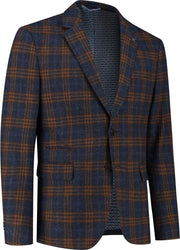 Ruit colbert navy brown | FR46-EU46