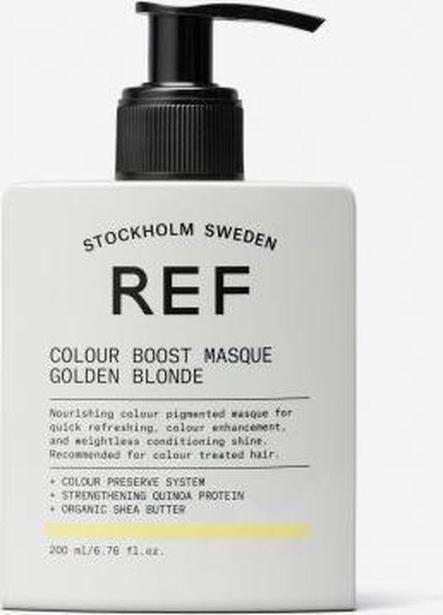 REF Colour Boost Masque Golden Blonde haarmasker Vrouwen 200 ml