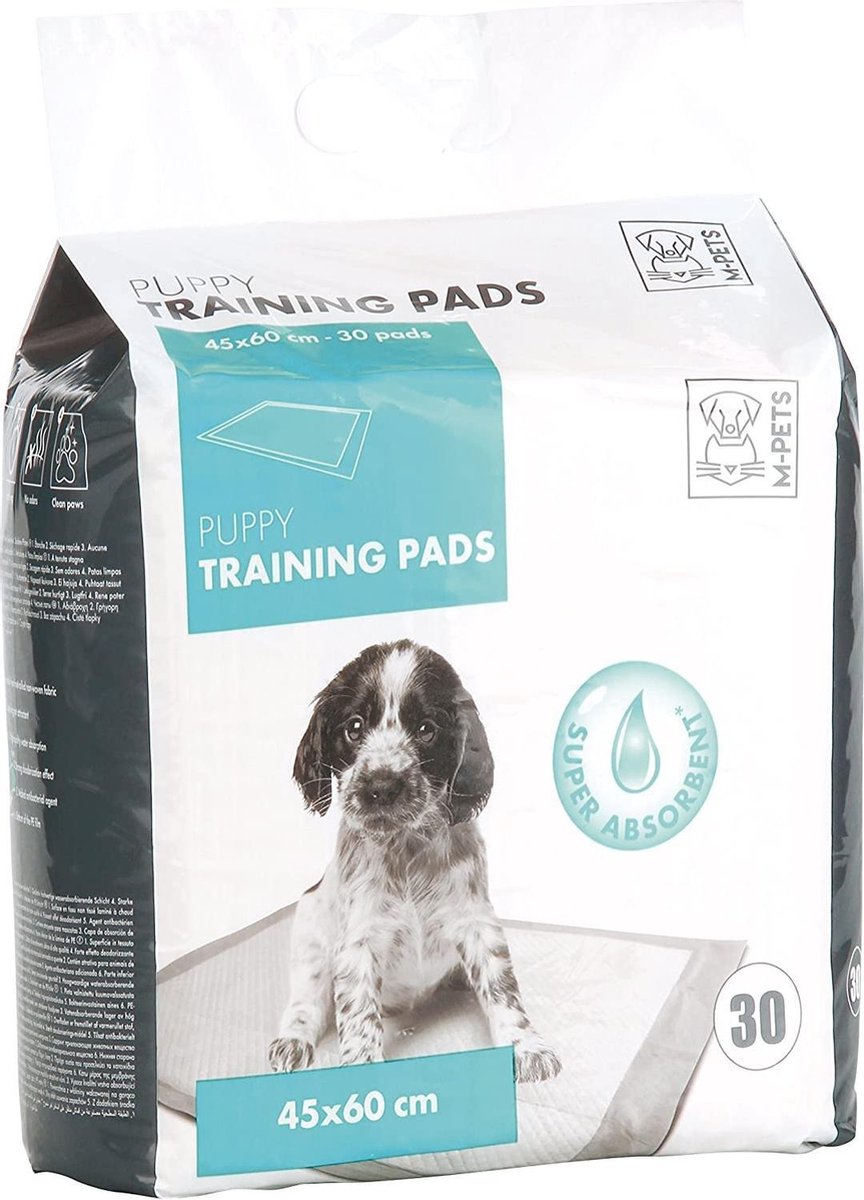 M-pets Trainingpads Puppy 45 X 60 Cm Textiel Wit 30 Stuks