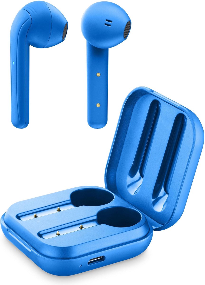 Cellularline BTJAVATWS Headset In-ear Blauw Bluetooth