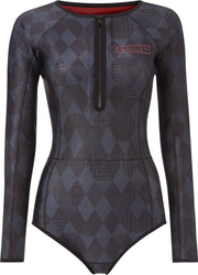 WALLIEN - Dames  Springsuit Wetsuit - Diamands are for Real - Grijs