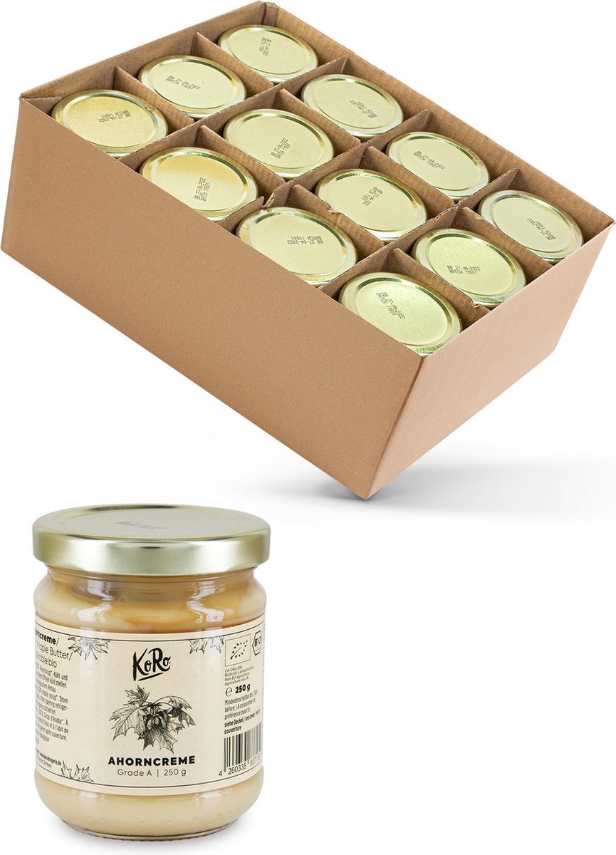 KoRo | Biologische ahorncrème | 12 x 250 g