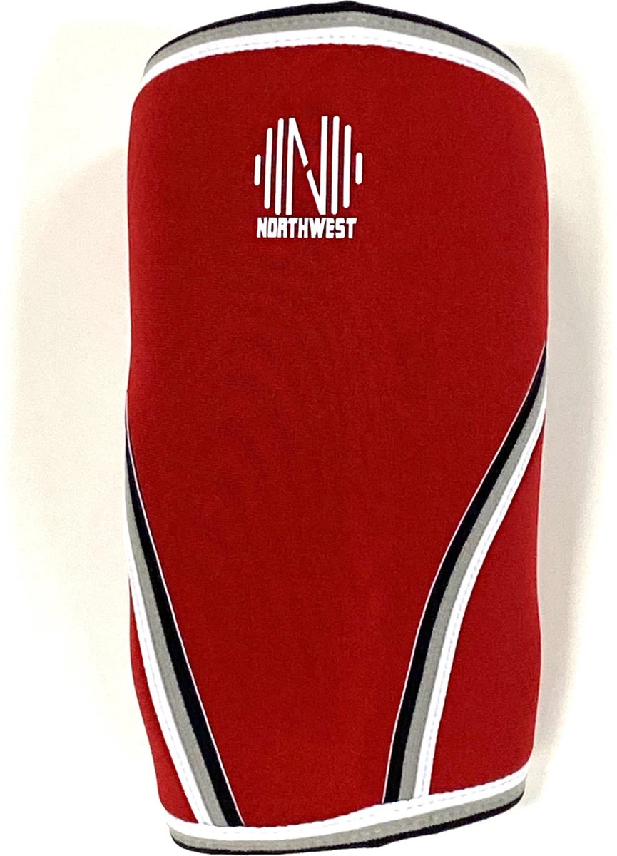 Northwest Knee Sleeves | Neopreen | Powerlifting | Crossfit | 7 mm | Rood| PAAR|  Medium