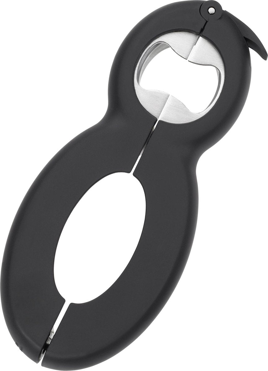 Lurch - Blikopener - multi-opener - 5-in-1 - zwart