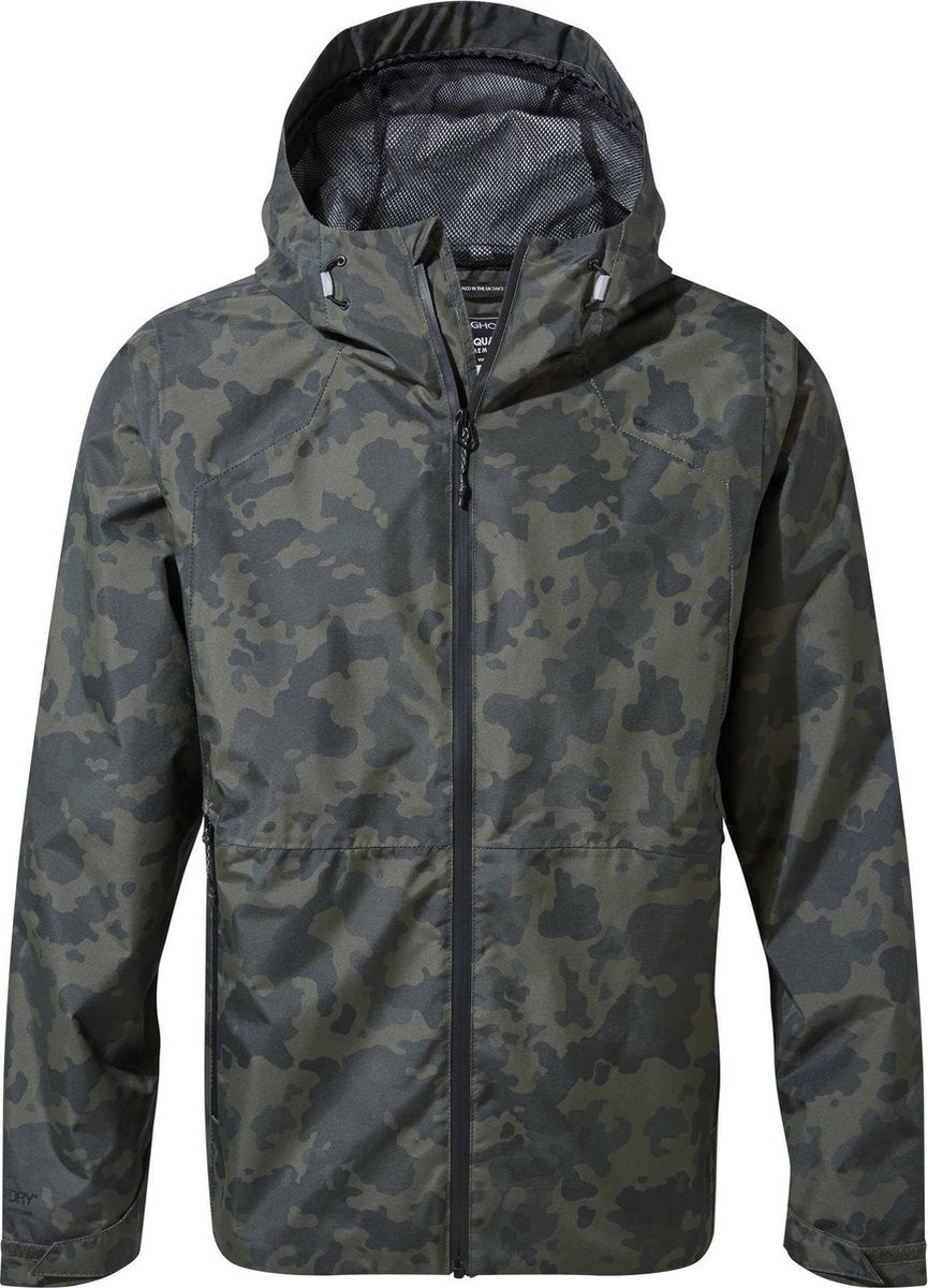 Craghoppers Waterdichte Jas Balla Heren Camo Groen Mt Xxl
