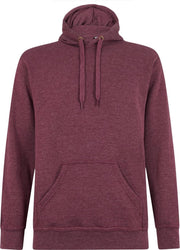 Logostar - Hooded Sweater - Trui - Vest - met capuchon - Blanco - Effen - Heather Maroon - Maat L