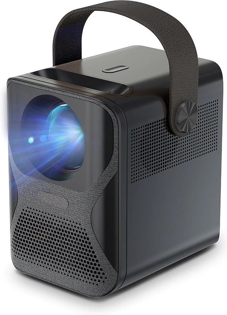 ELEMENTKEY BEAM LITE ® – WiFi Full HD Projector - Mini Beamer – Geschikt voor Netflix 2K / 4K - Home Cinema – Android Systeem – 3300 Lumen- 3000:1 Contrast Ratio - 55W - Airplay / DLNA - Zwart