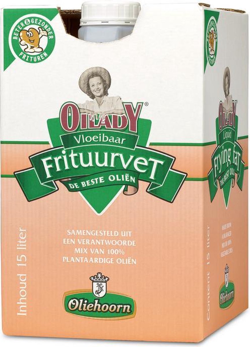 Oliehoorn | Vloeibaar frituurvet | 15 liter