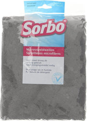 Sorbo Schoonmaakdoeken Microvezel Microvezeldweil 60x50cm Grijs 2 Stuks