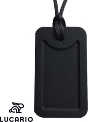 Bijtketting - Kauwketting | ID Tag | Army Tag - Zwart | Ook geschikt voor volwassenen