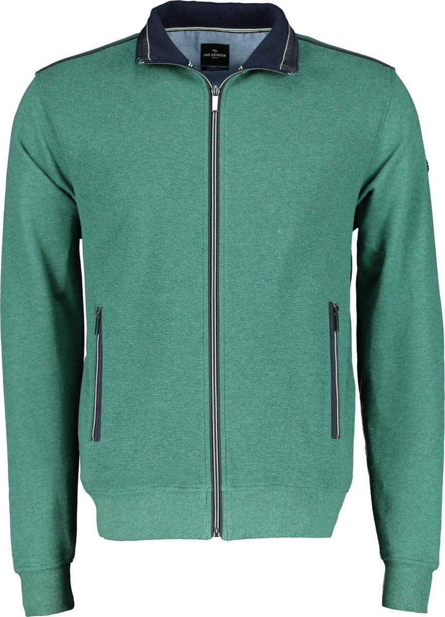 Jac Hensen Vest - Modern Fit - Groen - 6XL Grote Maten