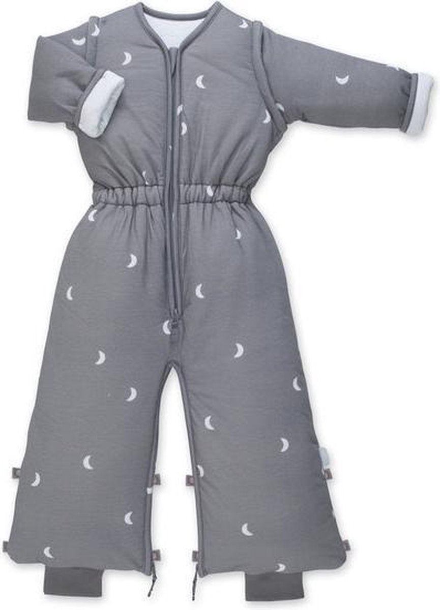 Bemini 18-36 mnd Winterslaapzak Baby / Kind 110 cm - Jongen Meisje - Pady Jersey Honey - Grijs 18-36 maanden