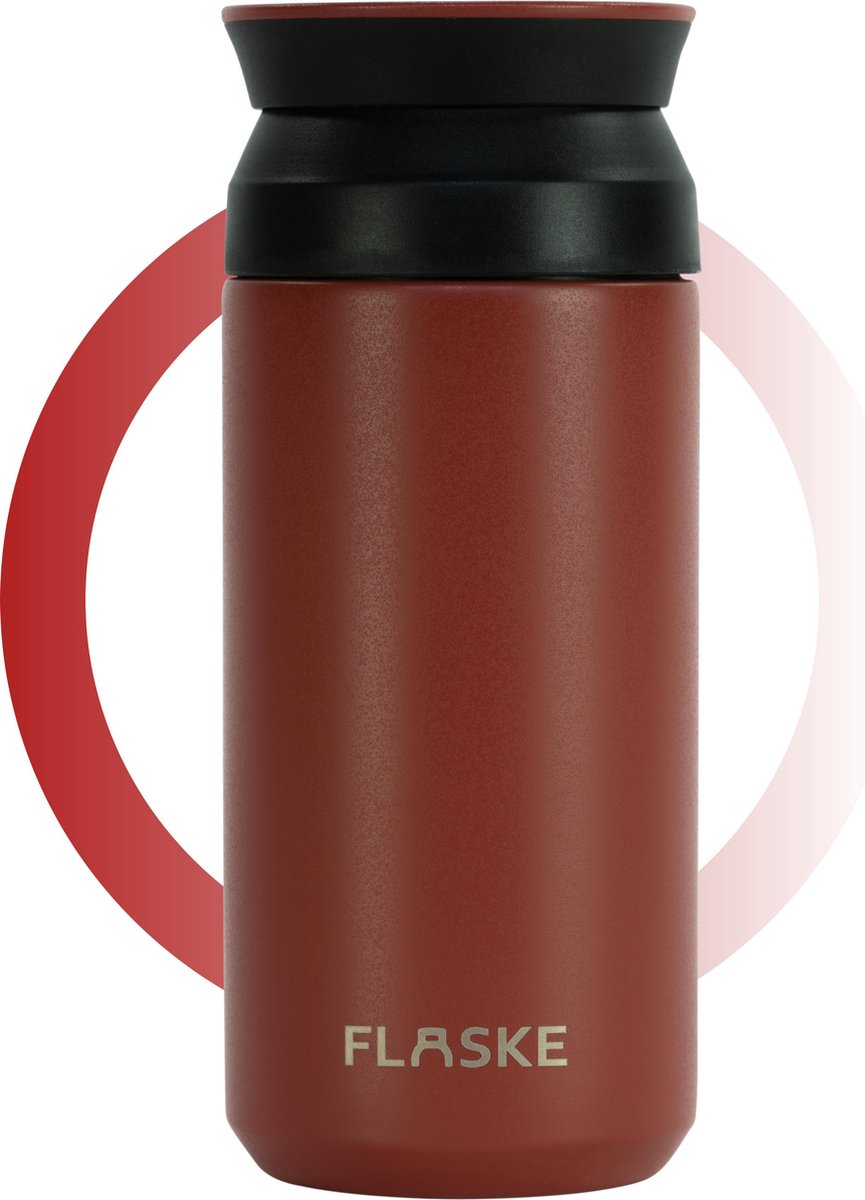 FLASKE Thermobeker - Lava - 350 ml - Koffiebeker