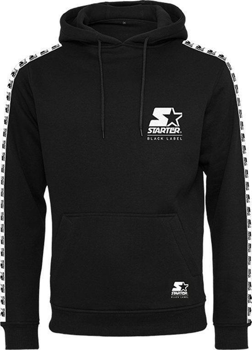 Heren Starter Logo Taped Hoody zwart l