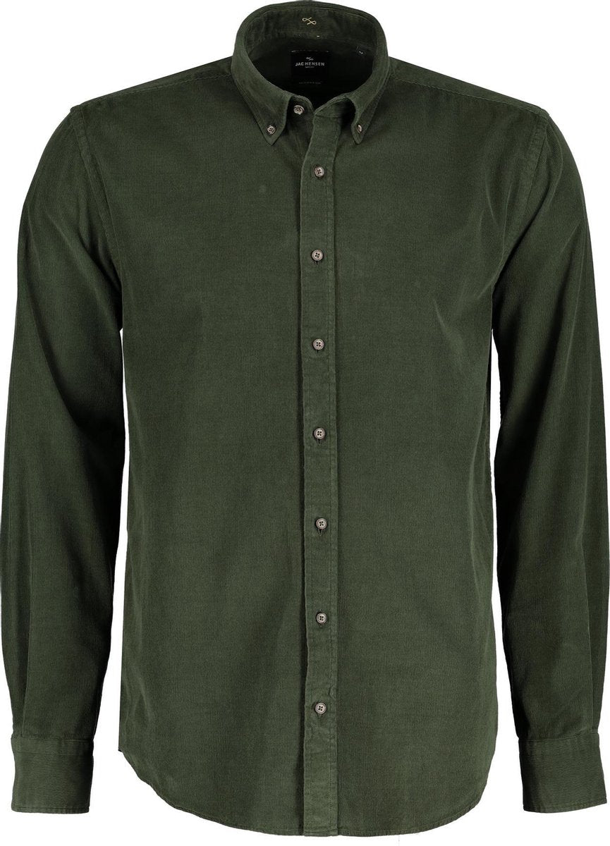 Jac Hensen Overhemd - Modern Fit - Groen - 3XL Grote Maten