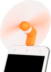 Mode micro-USB-poort miniventilator met twee bladeren