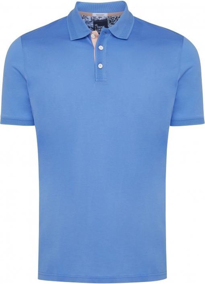 Tresanti Heren Poloshirt Hemelsblauw Piqué Regular Fit - M