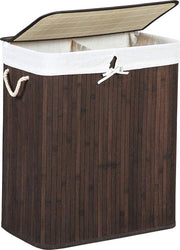 Nancy' wasmand 100 liter - Bamboe wasmanden met deksel - Bruin