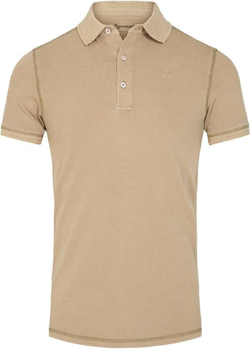 Ramatuelle Polo Heren - South Beach Polo lichte kleuren - Maat XXXL  - Kleur  Bruin  / Sahara
