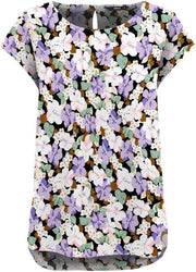 Onlnova Life S/s Top Aop Wvn 9 15222174 Phantom/spring Flower