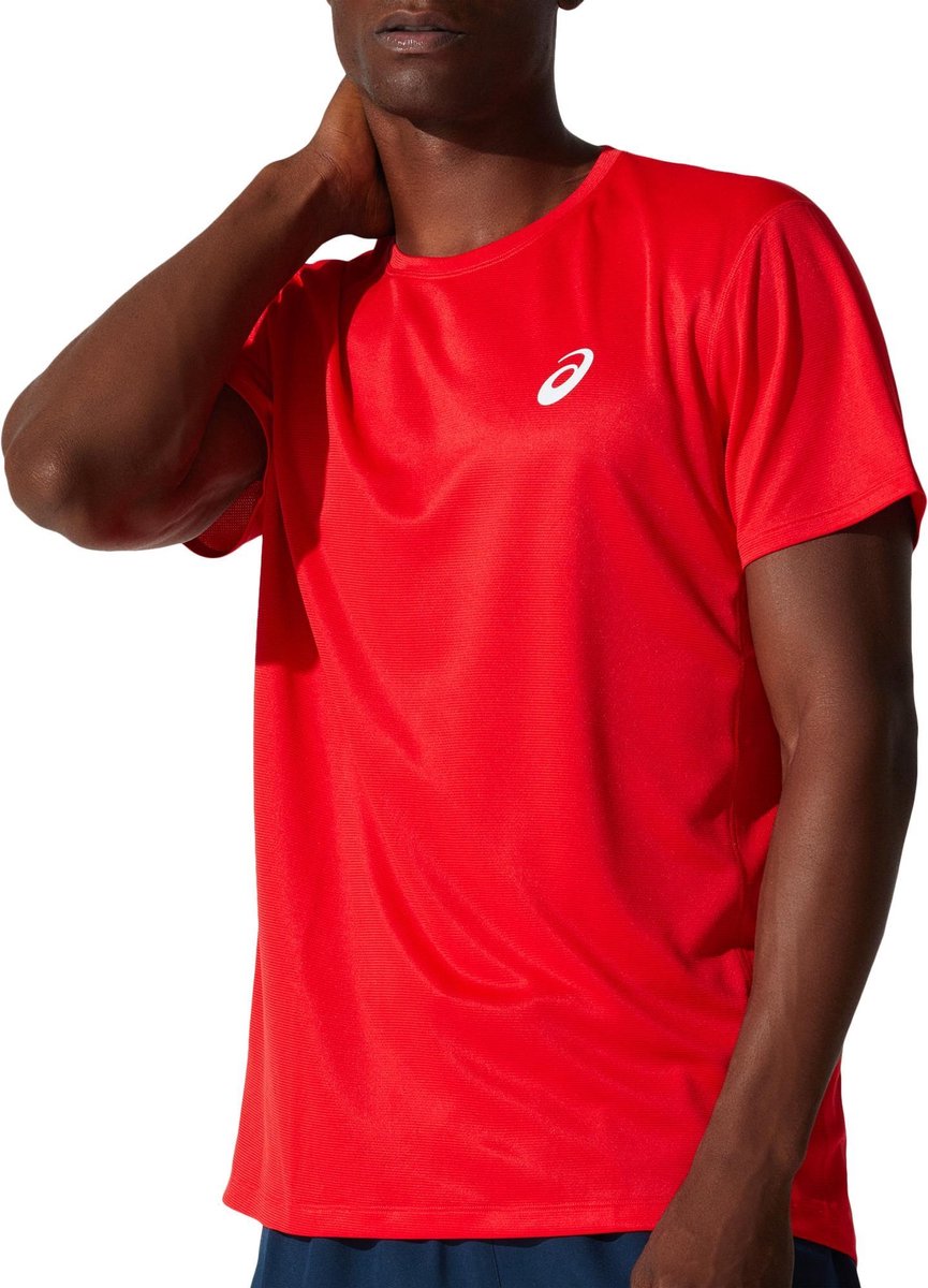Asics Core SS Sportshirt - Maat XL  - Mannen - Rood