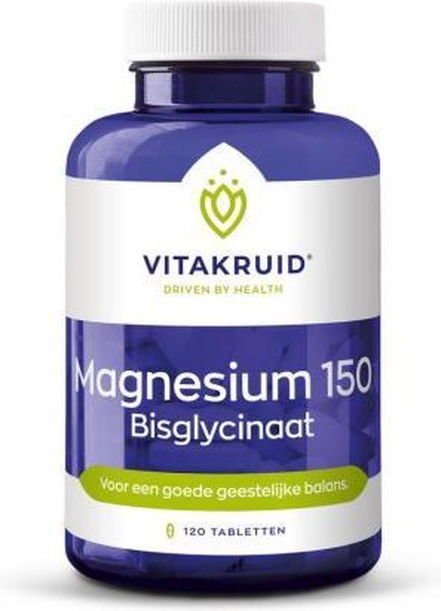 Vitakruid Magnesium 150 Bisglycinaat 120 tabletten