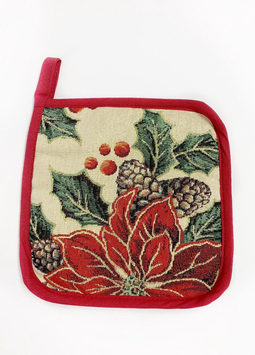 Pannenlap - luxe gobelinstof - Christmas Bardi - Kerst