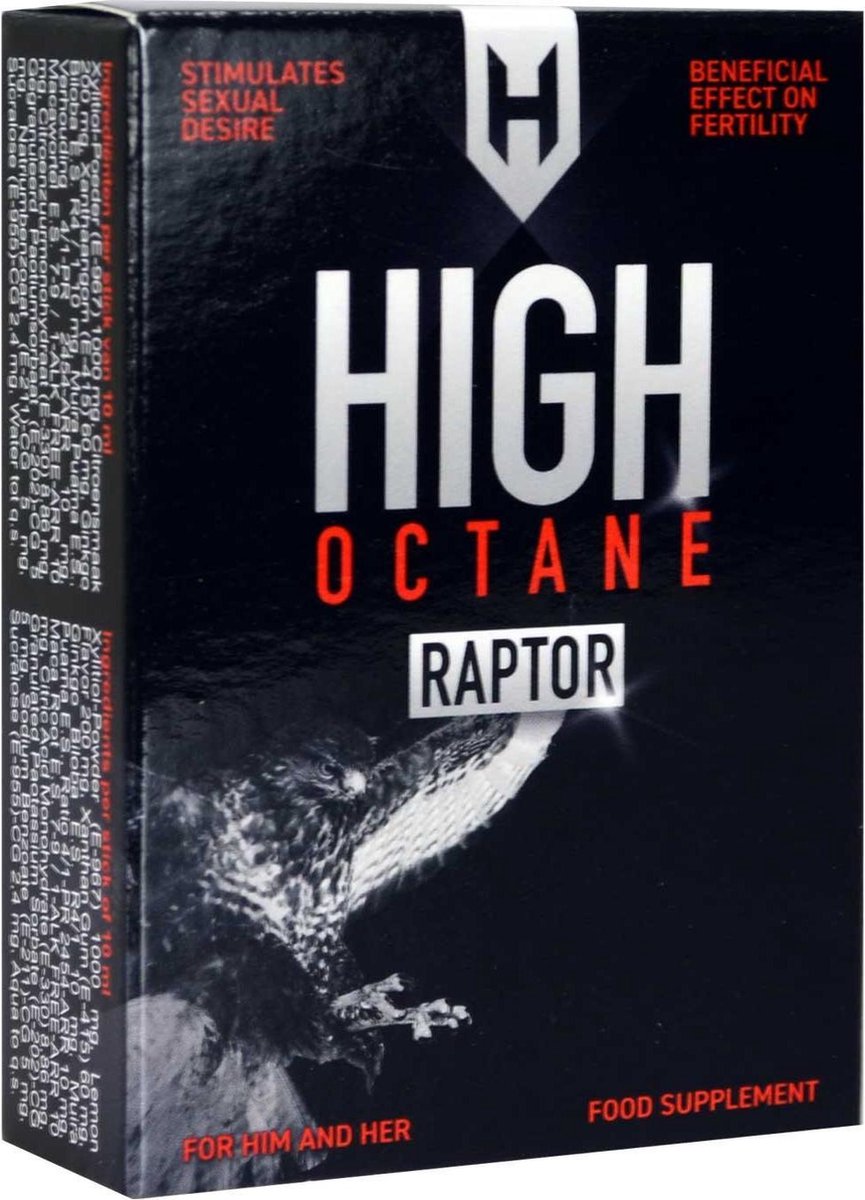 High Octane Raptor - Stimuleert het seksueel verlangen en heeft een gunstige invloed op de vruchtbaarheid