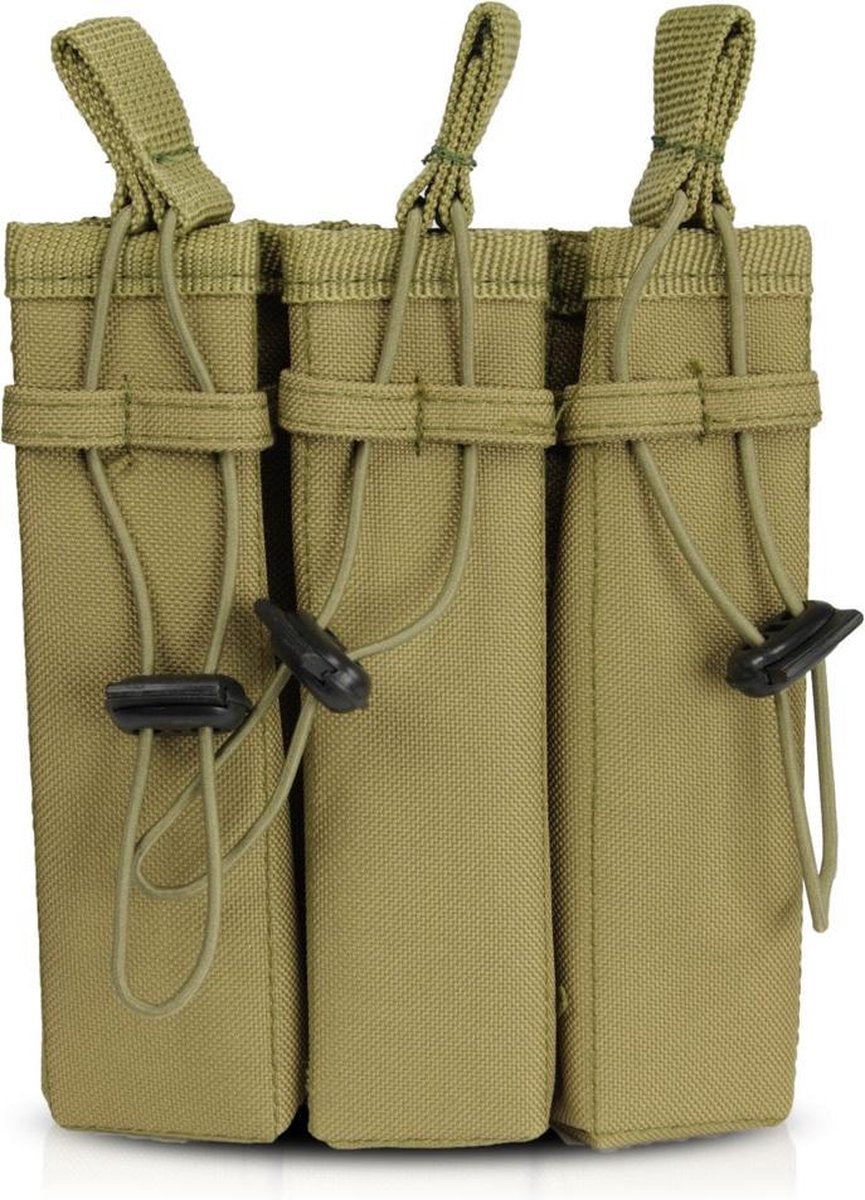 101Inc Molle pouch Sidearm 3 Mag. B khaki