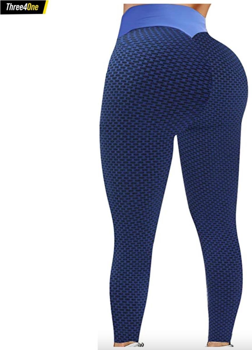 Sportlegging dames Medium – legging dames meisje - Tiktok legging – Blauw