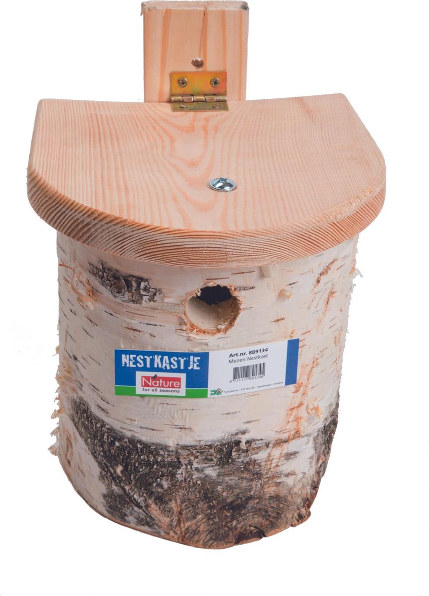 Nestkast Berken houten dak