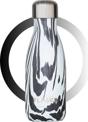 FLASKE Drinkfles - 260 ml - Zebra - Drinkfles kinderen - Fles - Waterfles