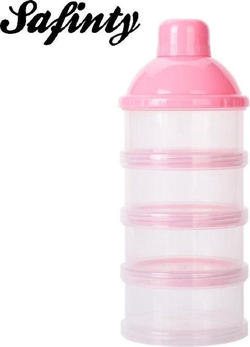 Melkpoeder bewaardoosje - Melkpoeder Toren - Melkpoeder doseerdoos - Melktoren - Melkpoeder doseerdoosje - Melkpoeder Toren ROZE