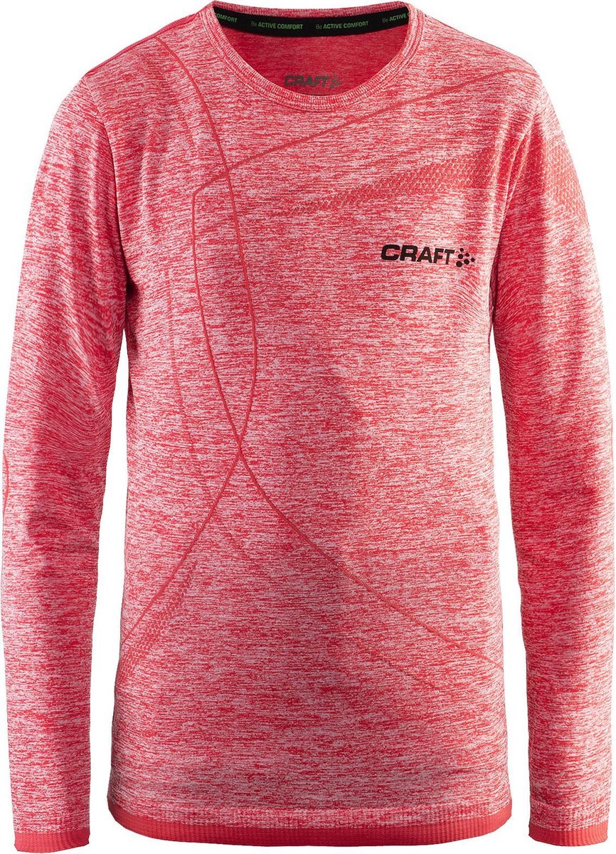 Craft Active Comfort Rn Ls J 1903777 - Sportshirt - Poppy - Kids - Maat 122