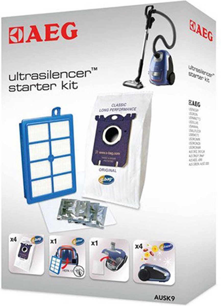 AEG Ultrasilencer Starterkit - Stofzuigerzakken - Stofzuigerfilter