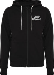 REWAGE Hoodie Met Rits Heren - Zwart - L