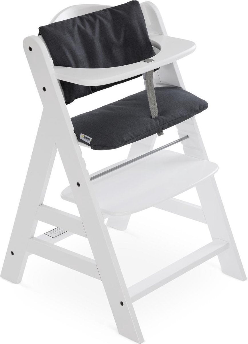 Hauck Highchairpad Deluxe Stoelverkleiner - Melange Charcoal