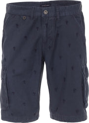 Casa Moda Korte Broek Palmboom Motief Blauw 593199200 - 36 (XL)