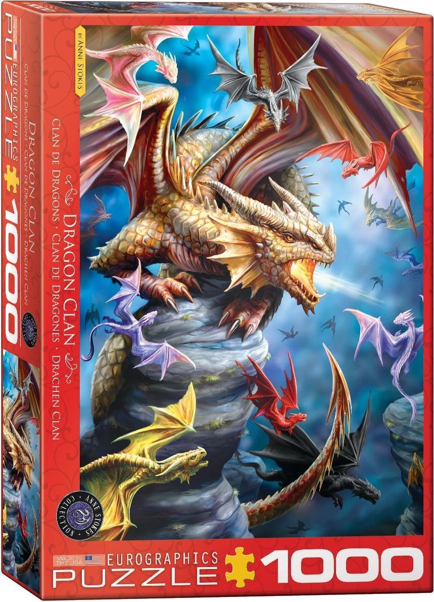 Eurographics puzzel Dragon Clan - Anne Stokes - 1000 stukjes