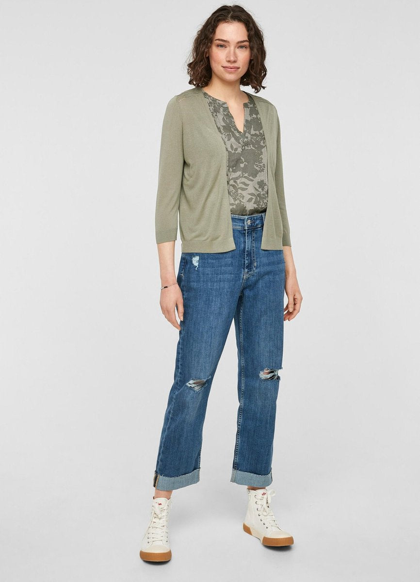 S.oliver gebreid vest Pastelgroen-38 (S)