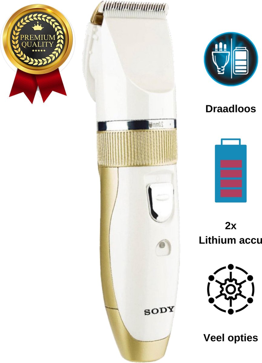Trimmer Set – Haartrimmer Mannen - Tondeuse Baard – Hair Clipper - Rood