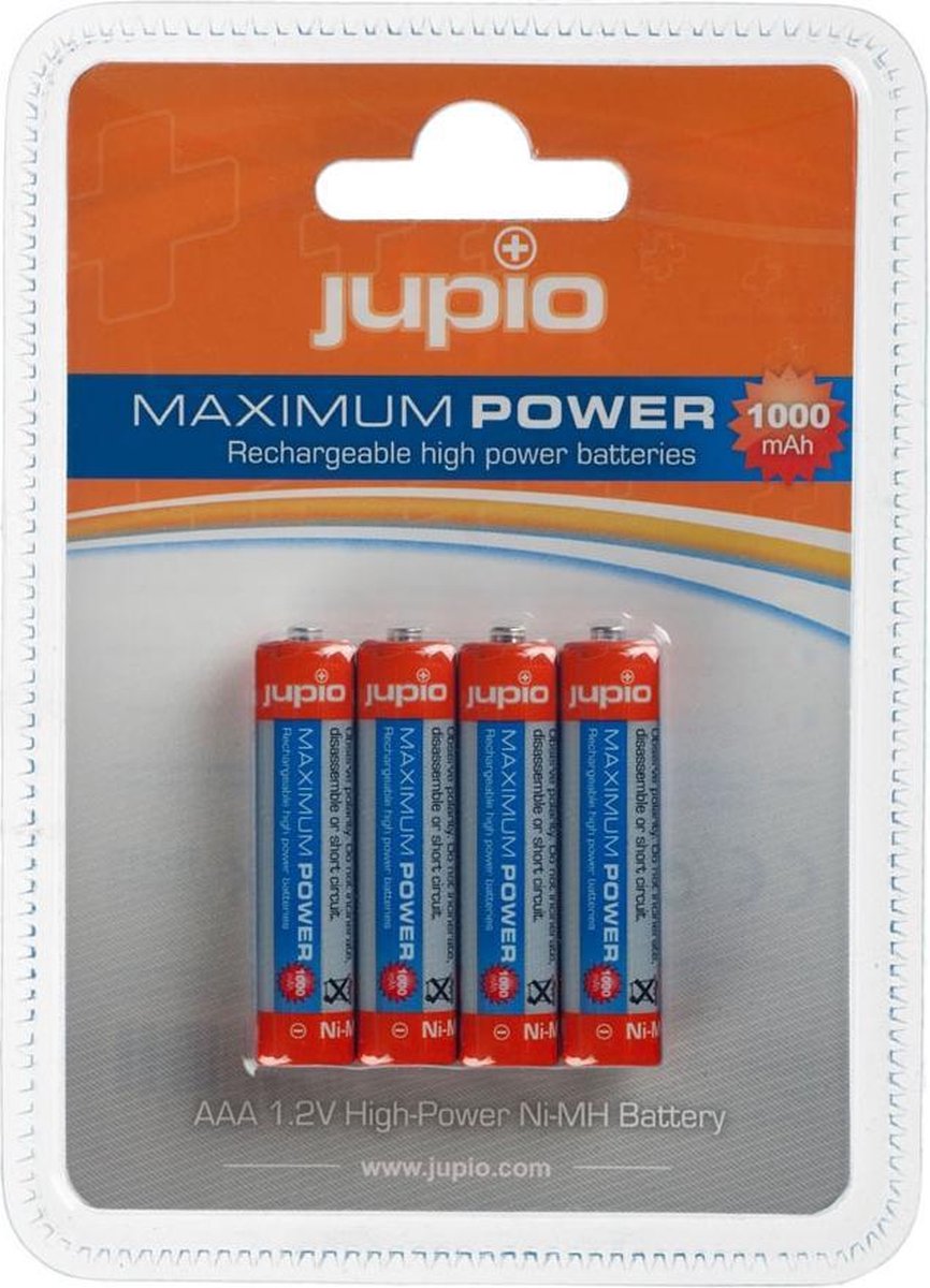 Jupio AAA Oplaadbare Batterijen