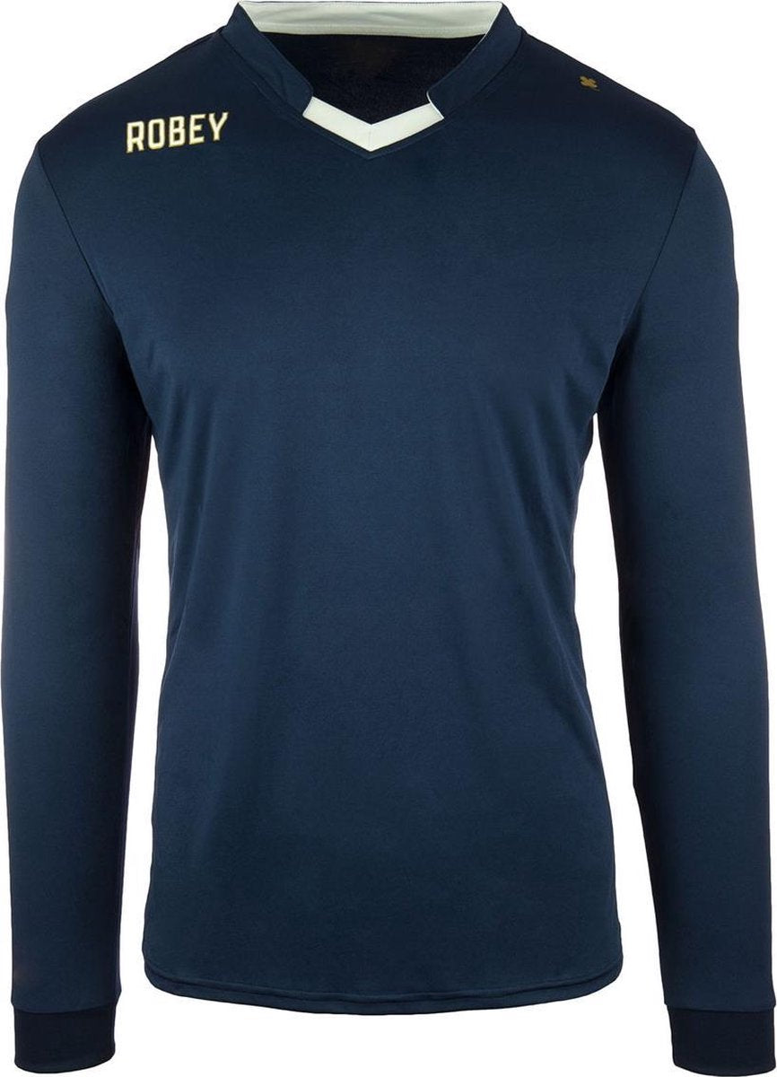 Robey Hattrick LS Shirt voetbalshirt lange mouwen (maat 4XL) - Navy